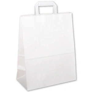 Paper bags with flat handles 32+16/37