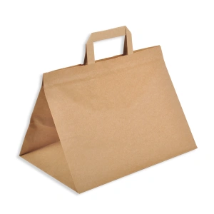 Paper bags with flat handles 32+22/24
